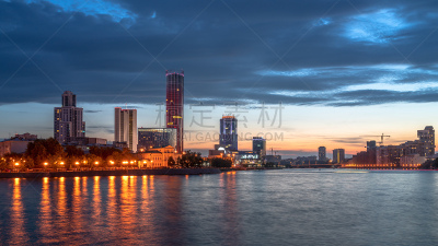 池塘,夜晚,在中心,伦敦城,黄昏,船,湖,河流,夏天,户外