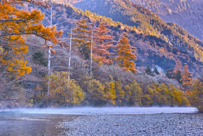 梓川,早晨,松本,日本阿尔卑斯山脉,避暑圣地,天空,美,里山,度假胜地,水平画幅