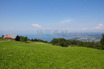 奥地利,博登湖,视角,福拉尔贝格州,水平画幅,无人,夏天,户外,湖,活力