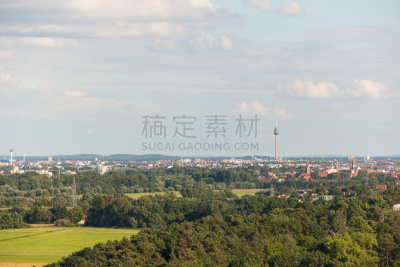 全景,纽伦堡,伦敦城,水平画幅,建筑,无人,城市天际线,户外,要塞