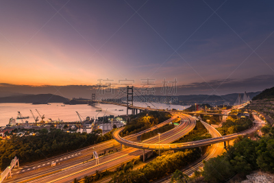 青马大桥,水,天空,接线板,旅行者,卡乌,金属,计算机电缆,都市风景,多车道公路