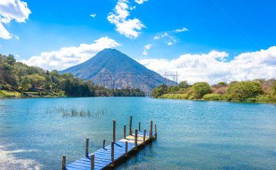 风景,危地马拉,火山,圣彼得阿塔卡马,阿蒂特兰湖,自然美,海湾,苏格兰高地,水