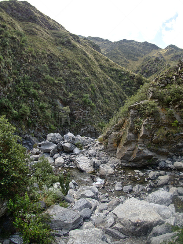 野生动物保护区,草,阿根廷,河流,石头,夏天,户外,山谷,山脉,自然