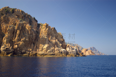 岩石,野生动物保护区,水,水平画幅,piana,无人,夏天,户外,彩色图片,法国