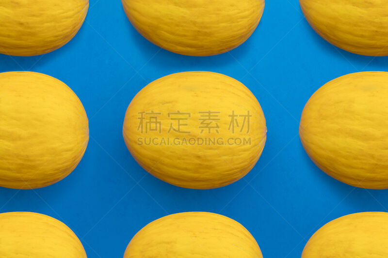 瓜,组物体,黄色,背景,多色的,顺序,白兰瓜,连续性,水蛙,顺序系列