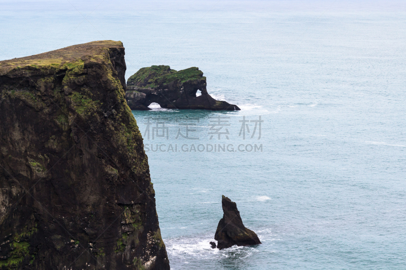 海岬,冰岛国,岩石,蒂霍拉伊,水,水平画幅,无人,九月,火山地形,大西洋