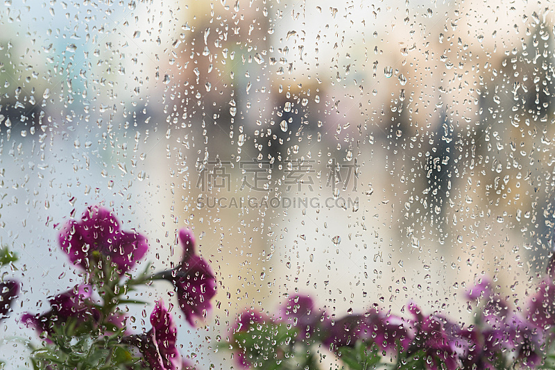 雨滴,街道,运动模糊,城市,概念,背景,湿,季节,窗户,抽象