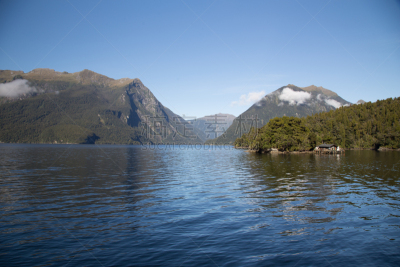 新西兰,峡湾,doubtful sound,水,天空,水平画幅,绿色,无人,蓝色,噪声