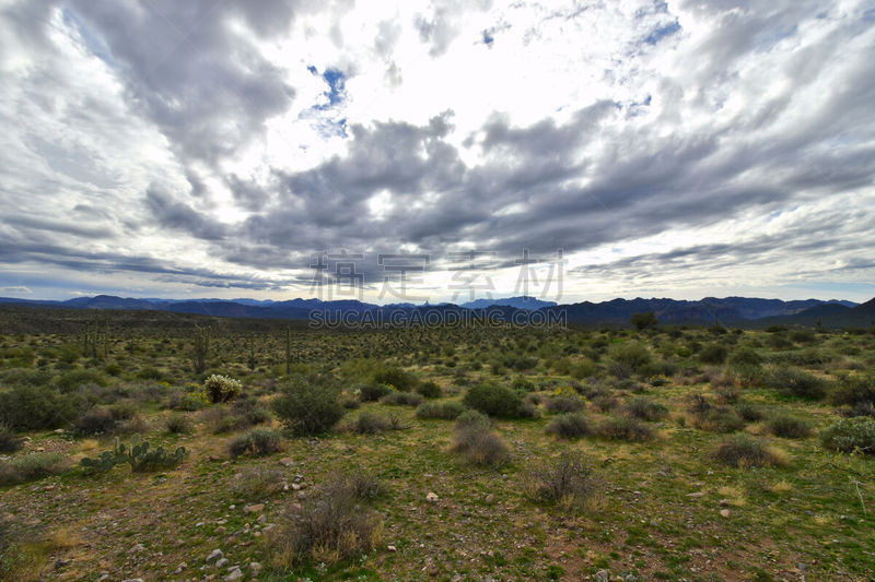 沙漠,户外,山脉,tonto national forest,早晨,平坦的,玉米粉圆饼,2019,安静,云景