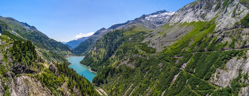 湖,山,欧洲,自然,国内著名景点,马耳他谷,风景,全景,奥地利,图像