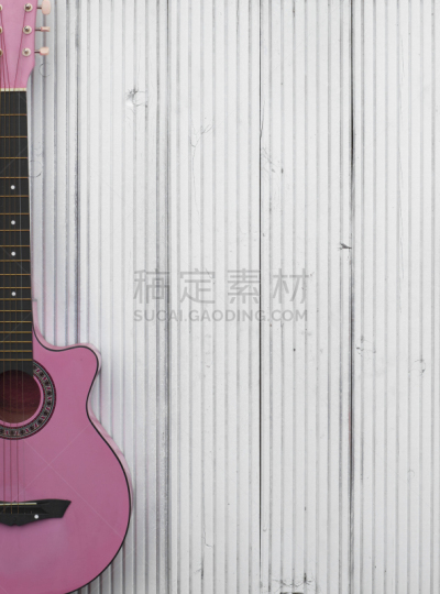 白色,粉色,吉他,背景,木制,音乐,红色,垂直画幅,图像,脖子