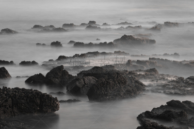 海岸线,两只动物,玛卡普吾,水,水平画幅,岩石,熔岩,无人,太平洋岛屿,早晨