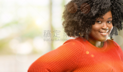 幸福,自然,信心,巨大的,肖像,从容态度,臀,欢乐,户外,仅女人