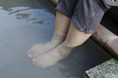 足浴,健康食物,水平画幅,温泉,湿,人,精神振作,足,摄影,放松