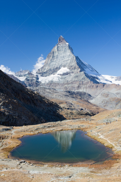 马特洪峰,戈尔内格拉特,策尔马特,垂直画幅,美,度假胜地,山,美人,旅行者,夏天