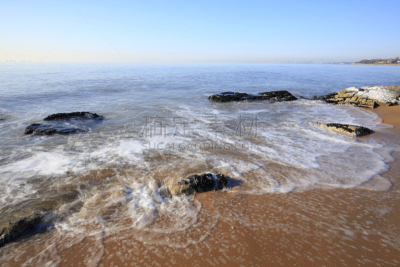 海滩,冬天,风景,水,天空,美,水平画幅,户外,海景,地平线