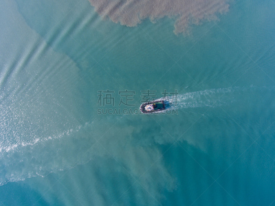 拖轮,石油,航拍视角,水,斑点,风景,蓝色,顶部,高尔夫港湾,航海图