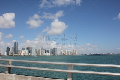 里肯巴克铜锣湾,迈阿密,城市天际线,佛罗里达,美国,卡比斯坎湾,布瑞肯大道,棕榈滩,南部海滩,迈阿密海滩