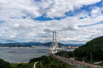 桥,日光,胫骨,美,客船,水平画幅,海港,夏天,户外,都市风景