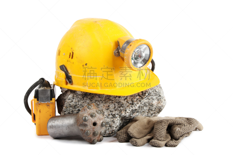 地质学,人造物,古老的,无人,安全帽,头灯,手套,工具,地下的,探险