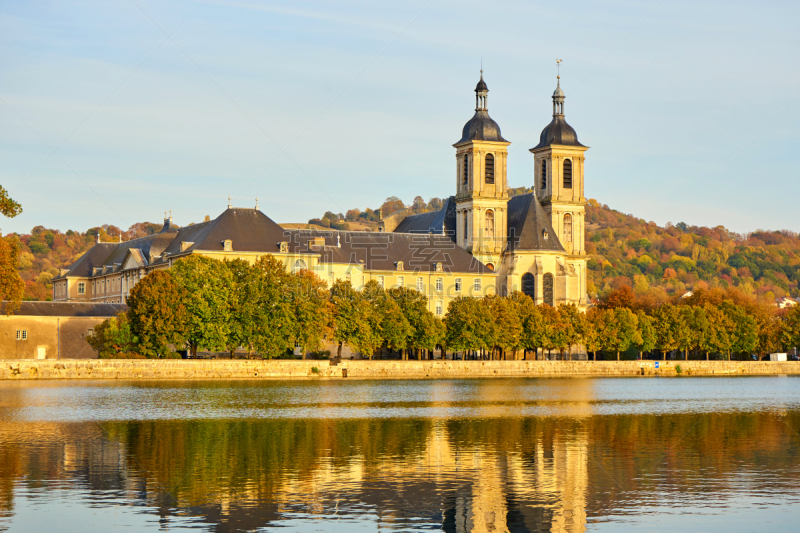 Historic Building Abbaye des Prémontrés in Pont-à-Mousson, Lorraine, River Moselle, Lorraine, France