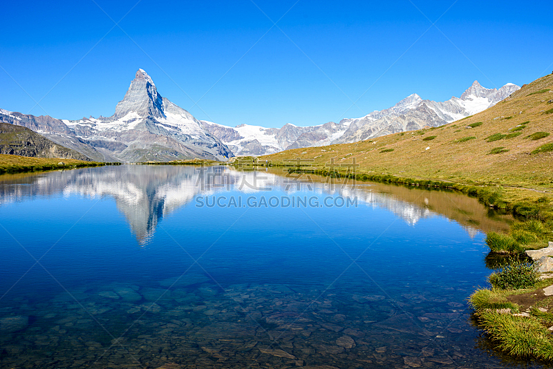 湖,马特洪峰,瑞士,自然美,施泰利湖,水,天空,美,水平画幅,透过窗户往外看