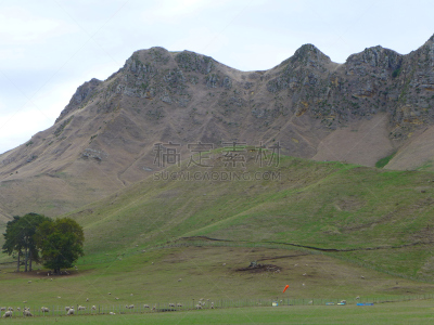 hawkes bay region,山脉,峭壁,新西兰,水平画幅,山,无人,新西兰北岛,丘陵,摄影