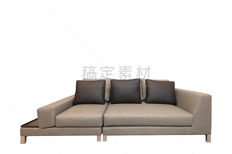 家具,沙发,白色背景,分离着色,床头柜,水平画幅,现代,一个物体,扶手椅,床