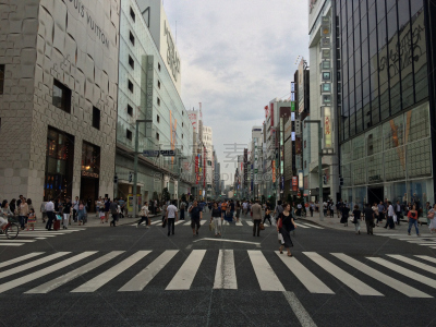 银座,动物心脏,水平画幅,日本,人,商店,建筑外部,户外,城市,建筑结构