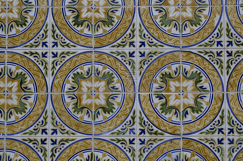 瓷砖,式样,水平画幅,木制,无人,蓝色,2015年,多色的,华丽的,复古