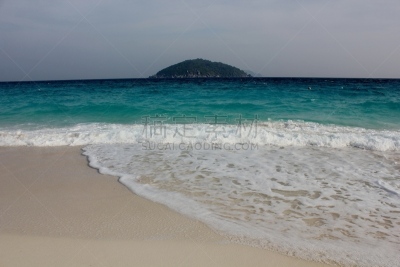 海滩,旅游目的地,索尔特岛,凯科斯群岛,珊瑚礁,天空,水平画幅,沙子,无人,夏天
