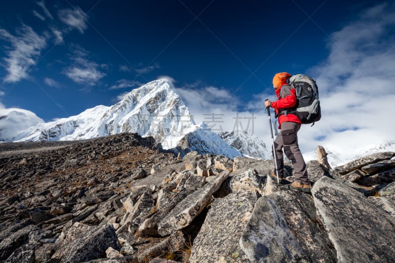 喜马拉雅山脉,徒步旅行,火车,珠穆朗玛峰,尼泊尔,山,坤布,雪,旅行者,2015年