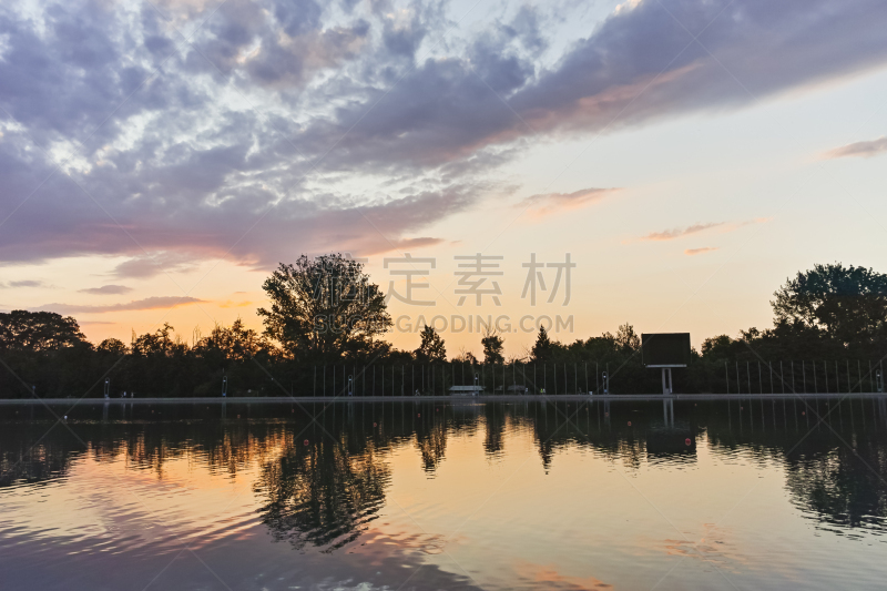 城市,保加利亚,全景,普罗夫迪夫,音乐厅,云景,运动,曙暮光,云,公园