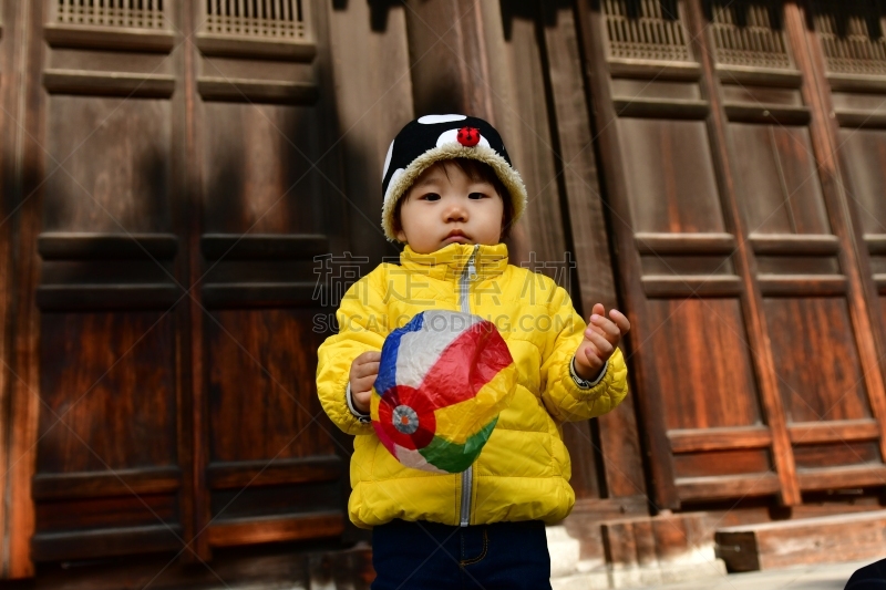 纸气球,进行中,男婴,努力,东福寺,禅宗,旅游目的地,水平画幅,秋天