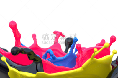 cmyk颜色 ,涂料,水平画幅,形状,无人,蓝色,印刷机,抽象,墨水,品红色