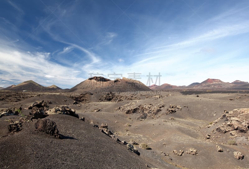 兰萨罗特岛,火山,蒙大拿州,timanfaya national park,自然,天空,褐色,国家公园,水平画幅,地形