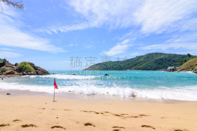 波浪,水,海滩,自然美,热带气候,云,泰国,夏天,户外