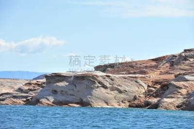 鲍威尔湖,沙漠岩漆,格林水力发电站,水,水平画幅,沙子,无人,岩层,水库,户外