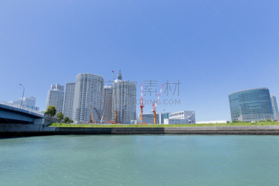 横滨,摩天大楼,摄像机拍摄角度,海洋,接力赛,建筑外部,商务,城市生活,环境保护,公园