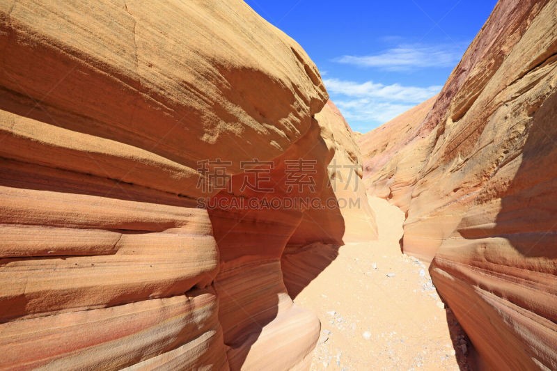 峡谷,淡雅,浪漫,沙岩,小路,沙漠,户外,天空,山谷,沙子