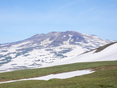 地形,堪察加半岛,火山,山脉,户外,白昼,秋天,夏天,圆锥,蓝色