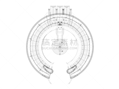 三维图形,空间站,航天任务,空间探索,未来,新的,水平画幅,高视角,形状,无人
