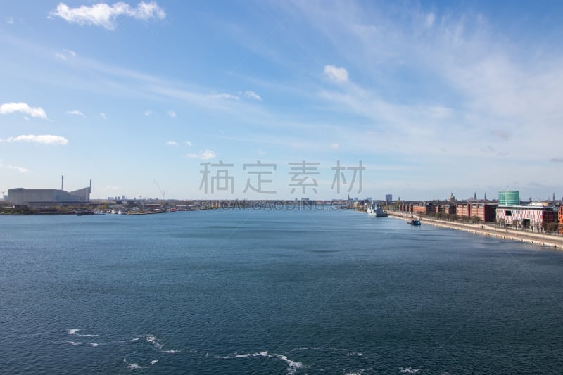 哥本哈根,丹麦,阿迈厄岛,厄勒海峡地区,水,天空,水平画幅,海港,古老的,户外