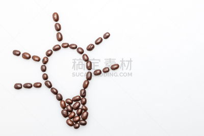 电灯泡,咖啡豆,符号,烤咖啡豆,芳香的,饮料,动机,巴西,清新