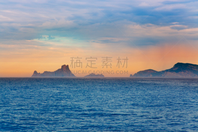 伊比沙岛,巴利阿里群岛,海洋,看风景,西班牙威德拉,福门特拉岛,水,天空,水平画幅,无人