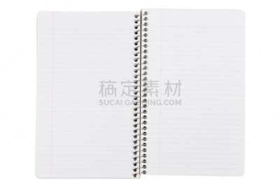 空白的,螺旋记事本,文字,办公室,留白,办公用品,水平画幅,无人,笔记本,白色背景