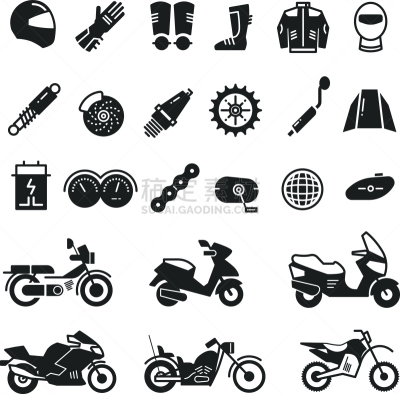 小型摩托车,摩托车,矢量,体育比赛,计算机图标,机器活塞,速度计,赛车运动,安全帽,电池