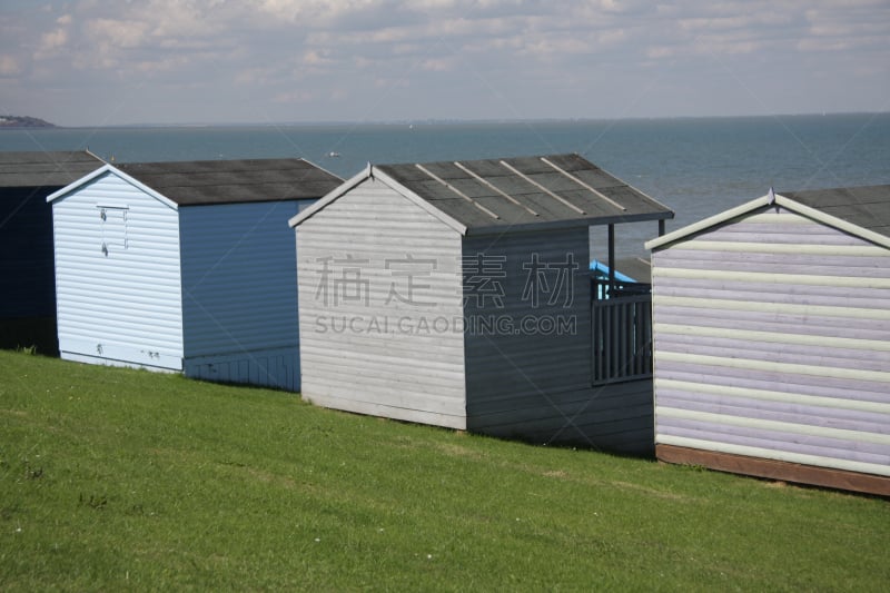 whitstable,海滩,新生活,海滩小屋,门前露台,水,天空,水平画幅,门廊,无人