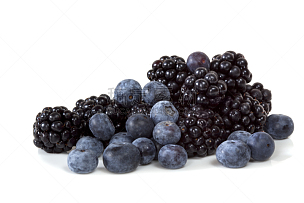 蓝莓,黑刺莓,白色背景,水平画幅,水果,无人,浆果,背景分离,抗氧化物,堆