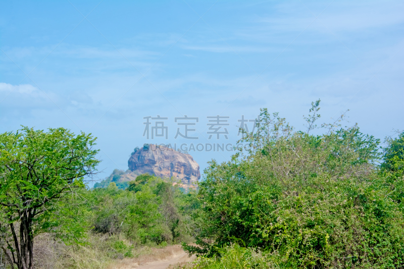 湖,岩石,锡吉里耶,看风景,纪念碑,台阶,地名,水平画幅,古老的,旅行者